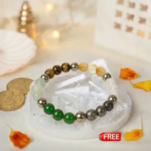 Dhan Yog Bracelet with FREE Raw Selenite Plate