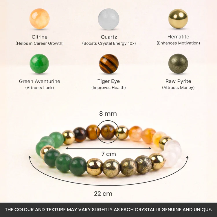 Dhan Yog Bracelet with FREE Raw Selenite Plate - Image 2